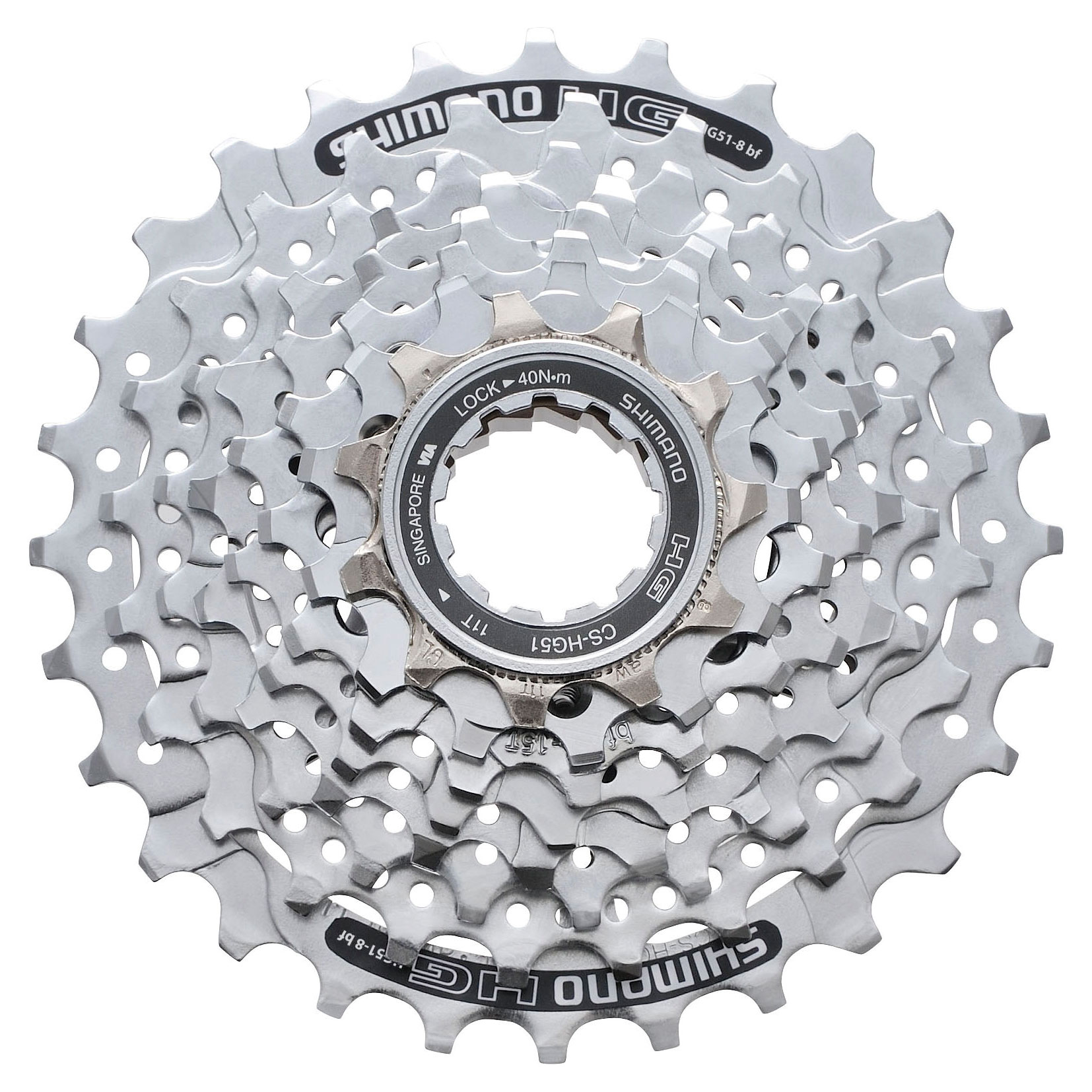 Кассета Shimano CS-HG51, 8-ск., 11-30, серебр. фото 