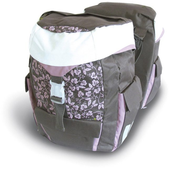 Сумка-штаны на/баг Basil SPORTS-DOUBLE BAG LADY 38 л., водоотталкив. полиэстер, anthra/lilac фото 
