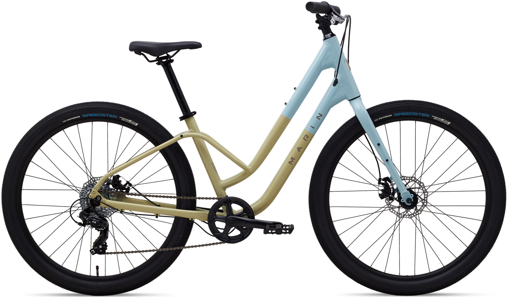 Велосипед 27,5" Marin Stinson 1 ST рама - S 2021 Gloss Tan/Blue/Grey фото 