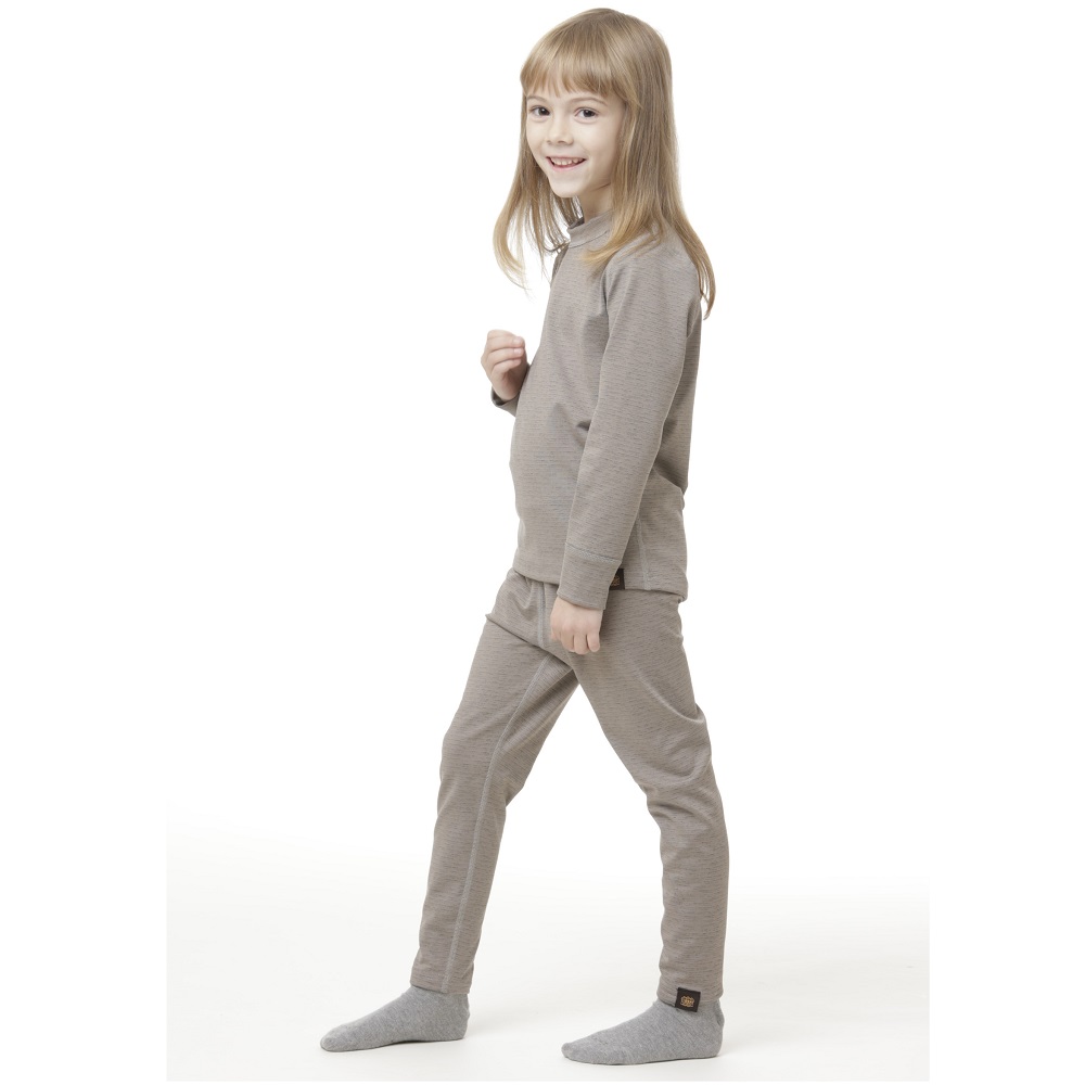 Термоштани Turbat Yeti Bottom Kids Steeple Gray дитячі, зріст 140, сірі фото 