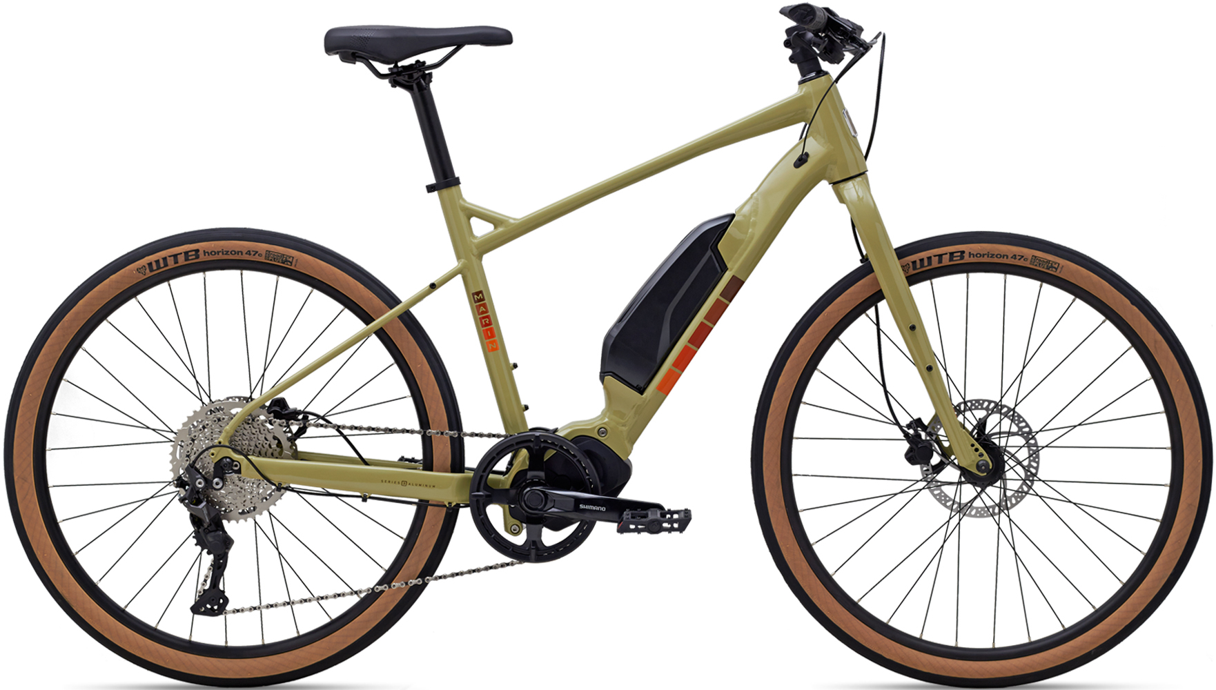 Электровелосипед 27,5" Marin SAUSALITO E1 рама - S 2023 Gloss Tan/Brown/Orange фото 
