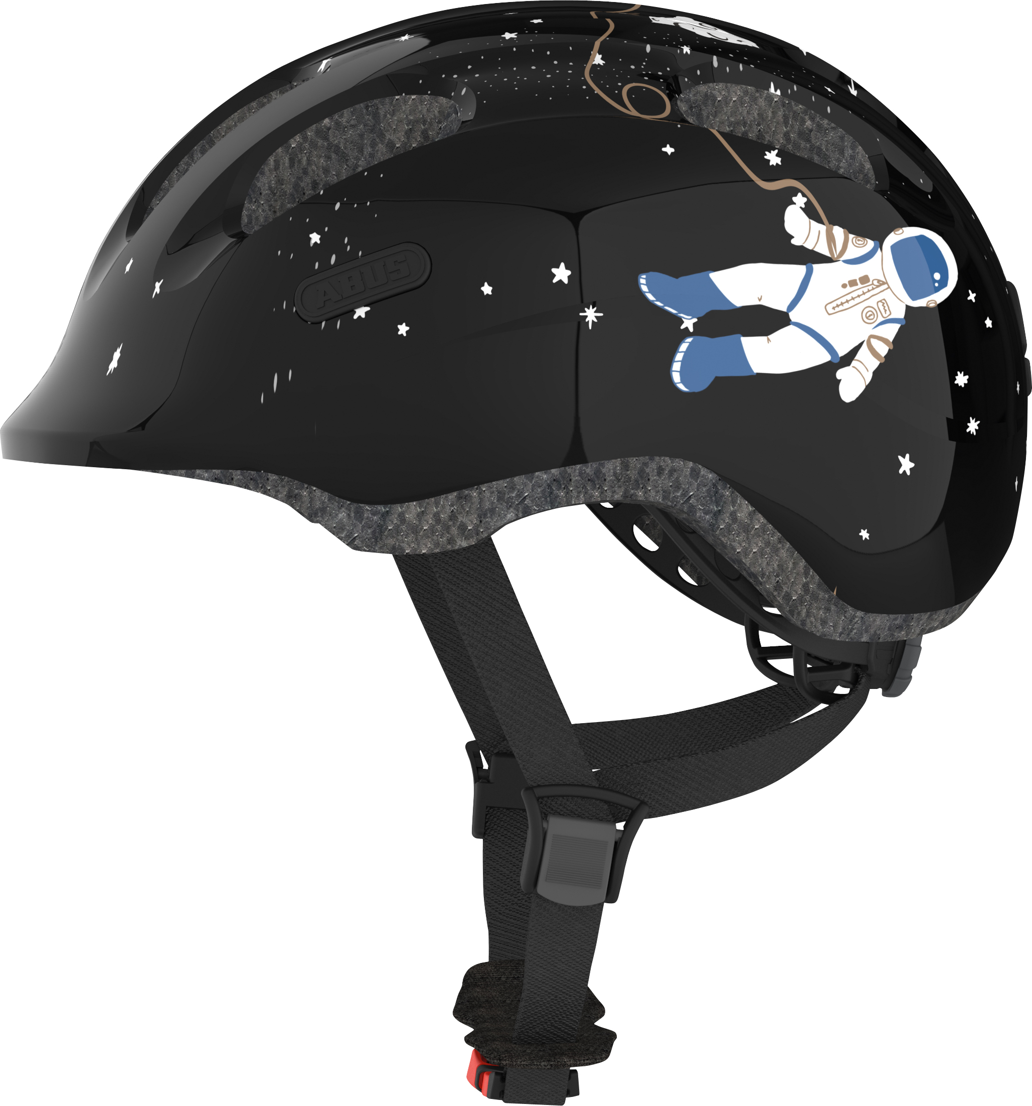 Шлем детский ABUS SMILEY 2.0, размер M (50-55 см), Black Space, черный космос фото 