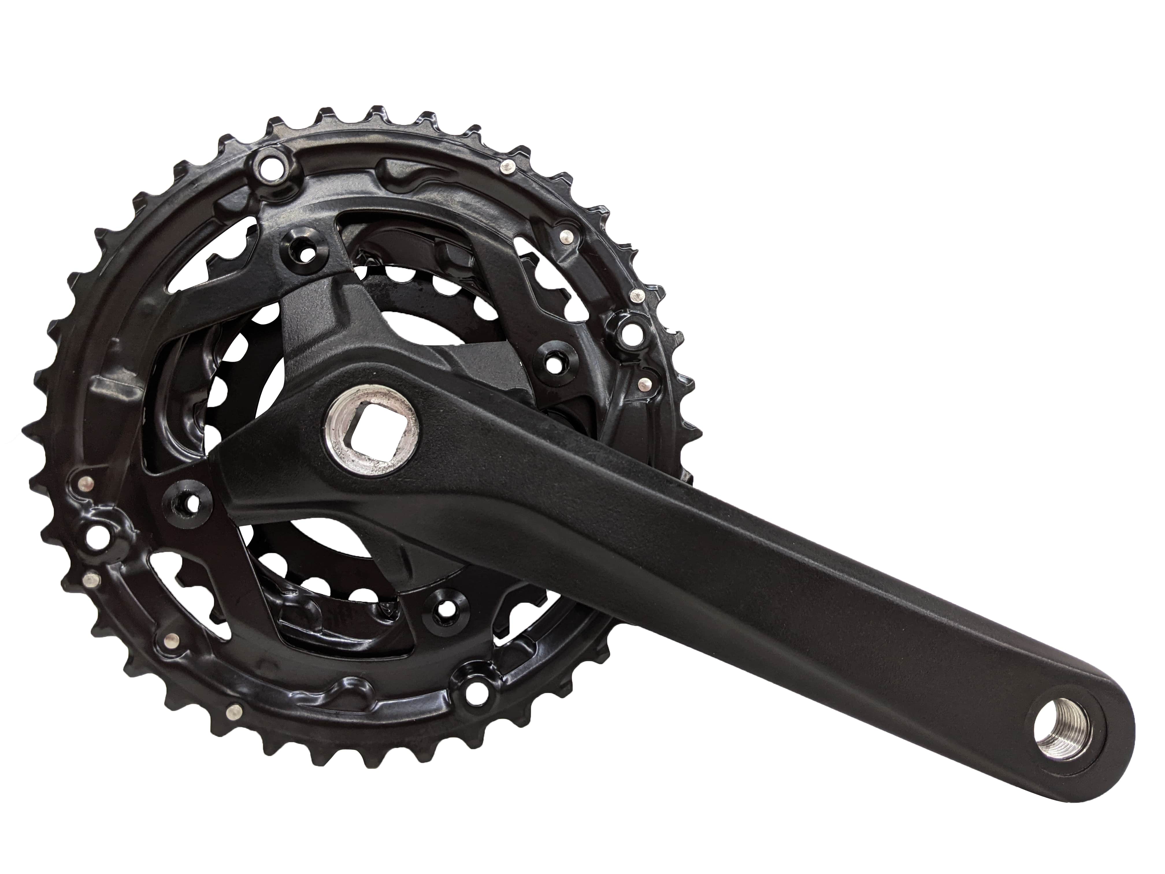 Комплект шатунів PROWHEEL SUOLO-901 (9S) 175mm, 22/30/40T black фото 