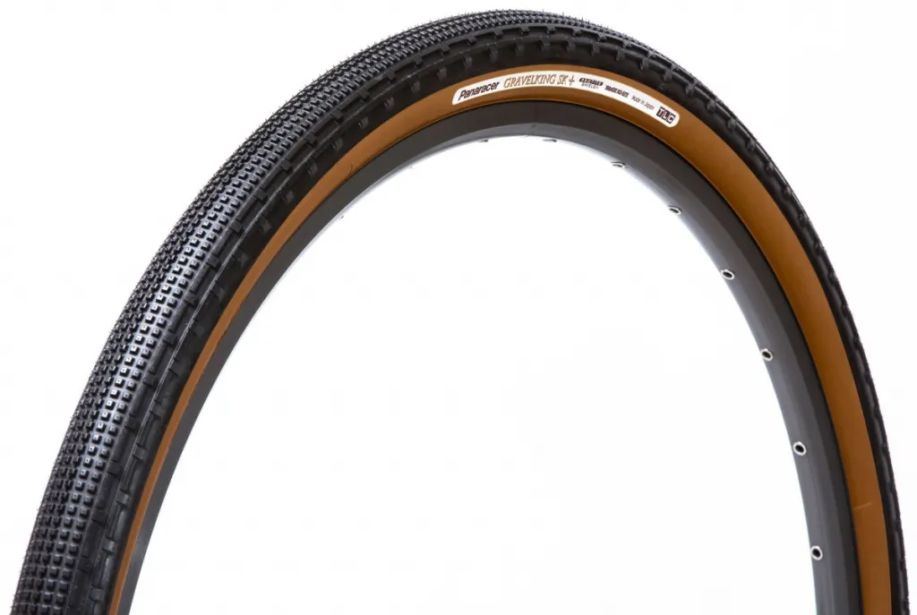 Покришка 700x50C Panaracer GRAVELKING SK+ 1st Gen, чорна з коричневою боковиною фото 