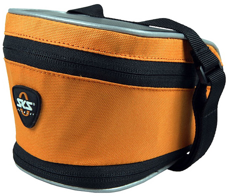 Подседельная сумка SKS Base Bag XL крепление за рамки седла+подседел, оранж. фото 