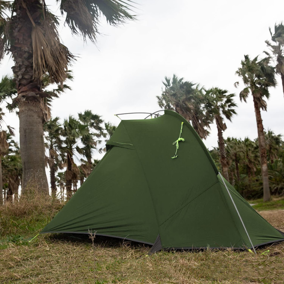 Палатка двухместная Naturehike Tagar NH17T180-J, зеленая фото 4