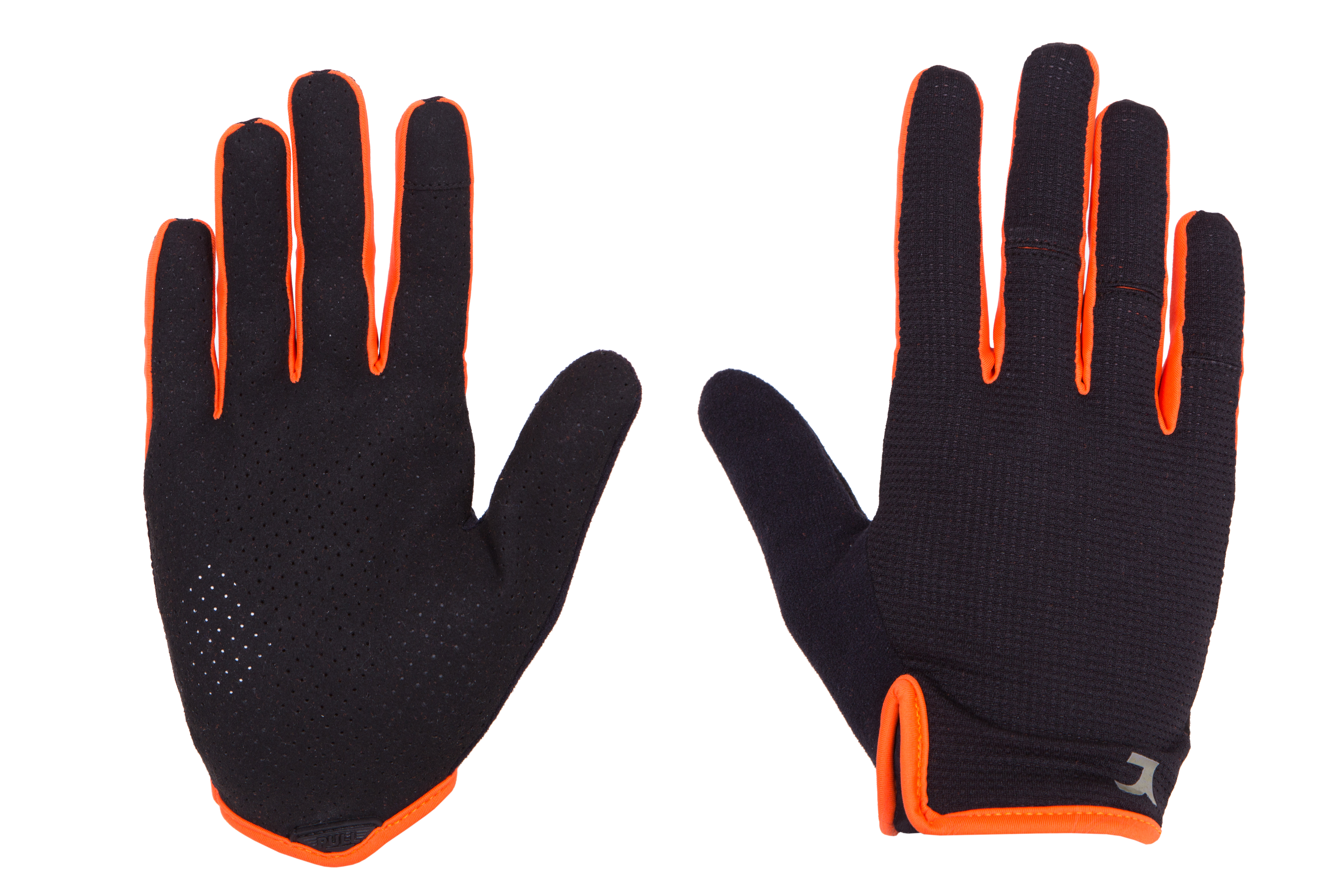 Перчатки Green Cycle Punch 2 с закрытыми пальцами XL черно-оранжевые