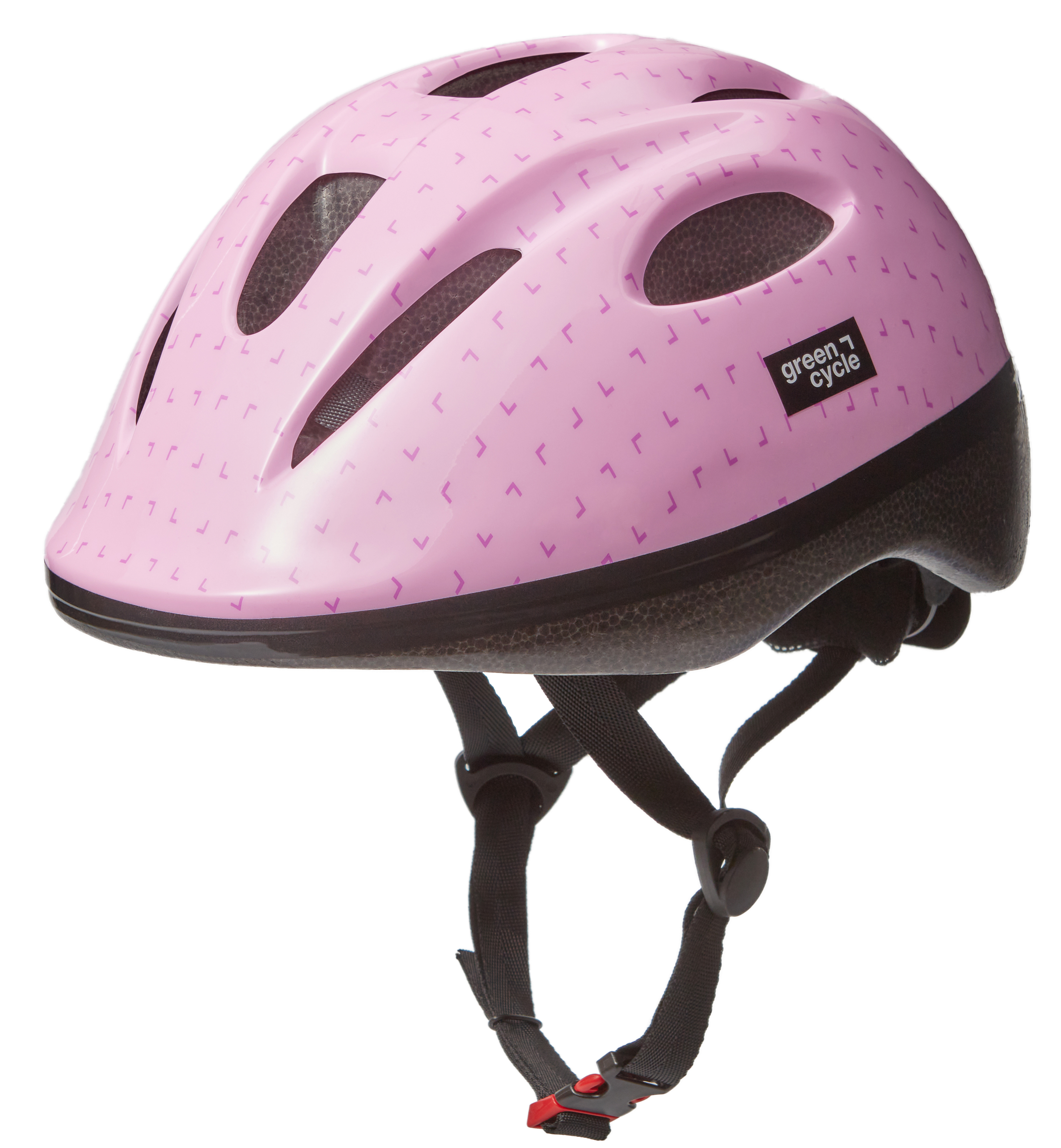 Шлем детский Green Cycle MIA размер 48-52см розово-сиреневый лак фото 