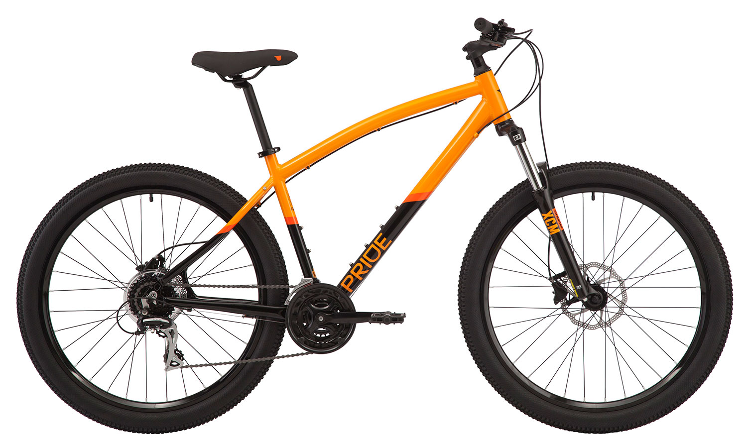 Велосипед 27,5" Pride RAGGEY рама - L ORANGE/BLK A0 фото 
