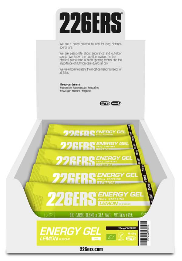 Гель 226ERS Energy 25мг кофеїну лимон 25г стик 40шт/уп 1000г фото 