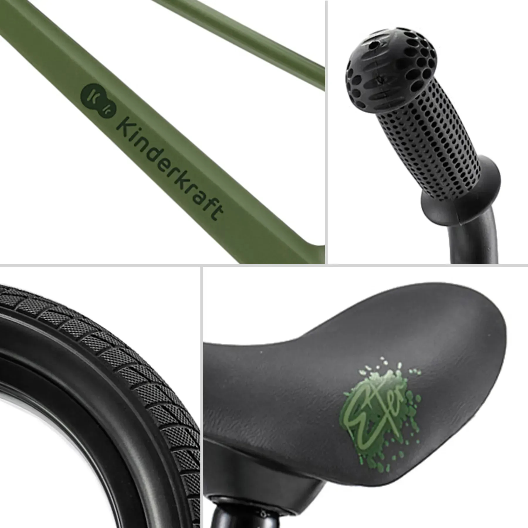 Беговел 12" Kinderkraft Eter Green фото 6