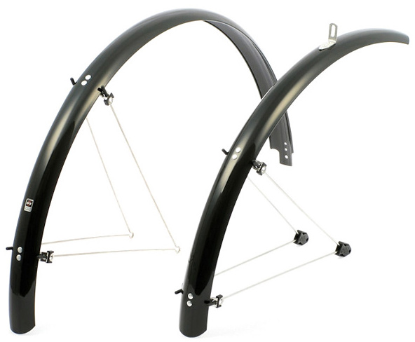 Крыло 28" SKS Chromoplastics шир 35мм стационарное black фото 