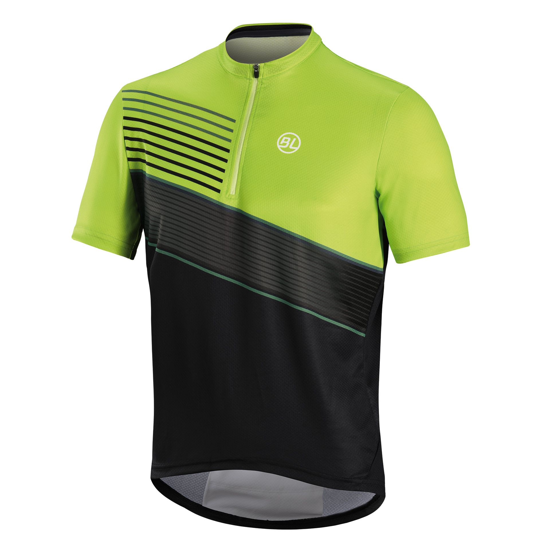Джерси Bicycle Line DIRUPO кор. рукав, черно-зеленое, размер XXXL фото 