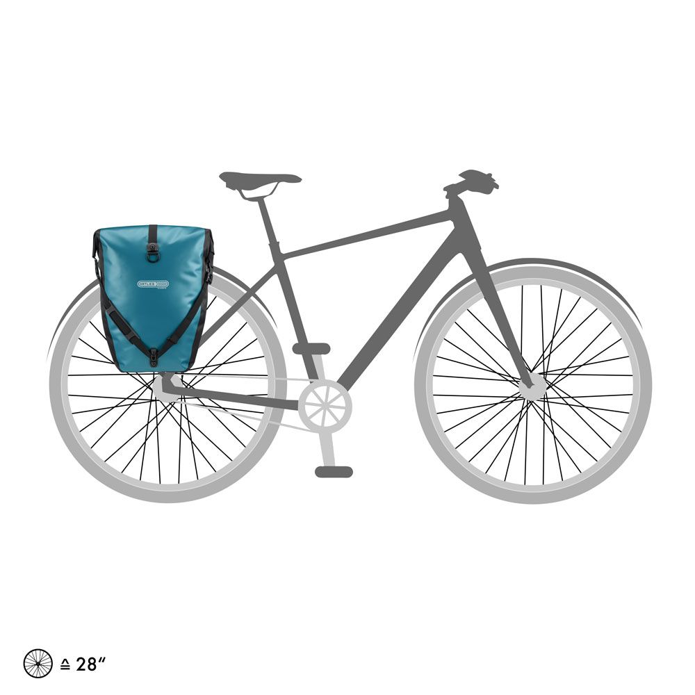Гермосумка велосипедная Ortlieb Back-Roller Classic petrol-black, 20 л фото 7