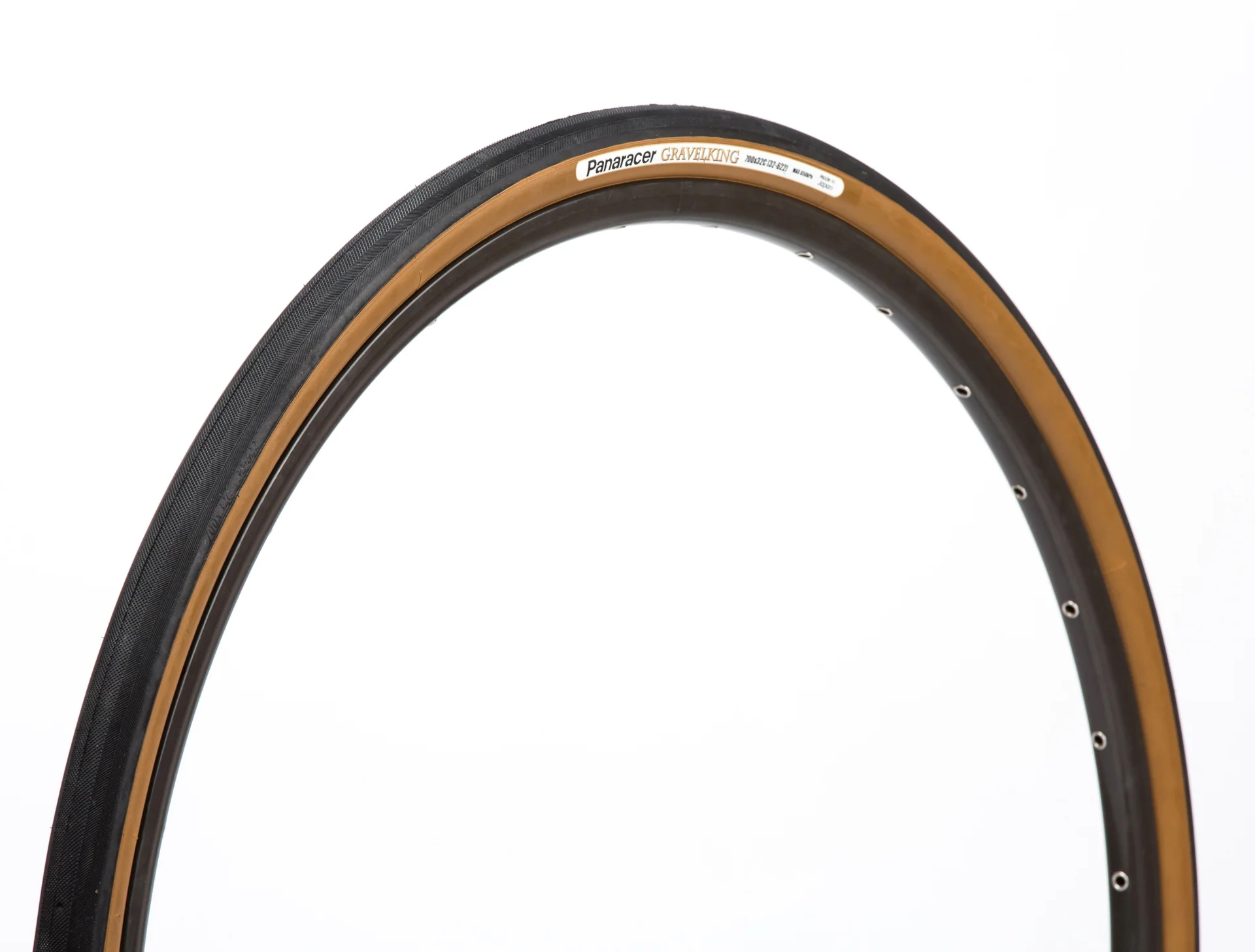 Покрышка 700x32C Panaracer GRAVELKING Slick+ 1st Gen, черная с коричневой боковиной фото 
