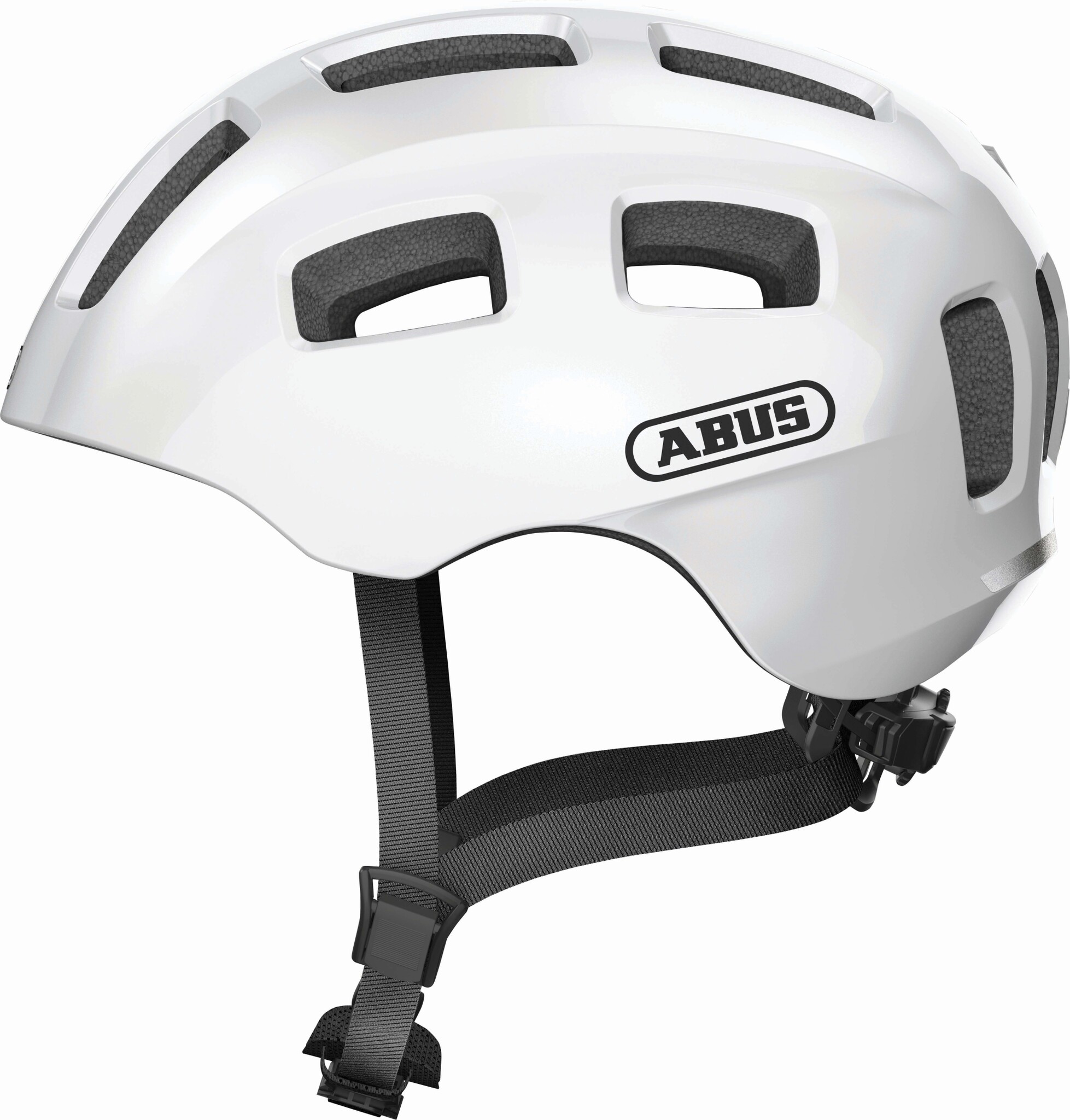 Шлем детский ABUS YOUN-I 2.0, размер M, Pearl White, белый фото 