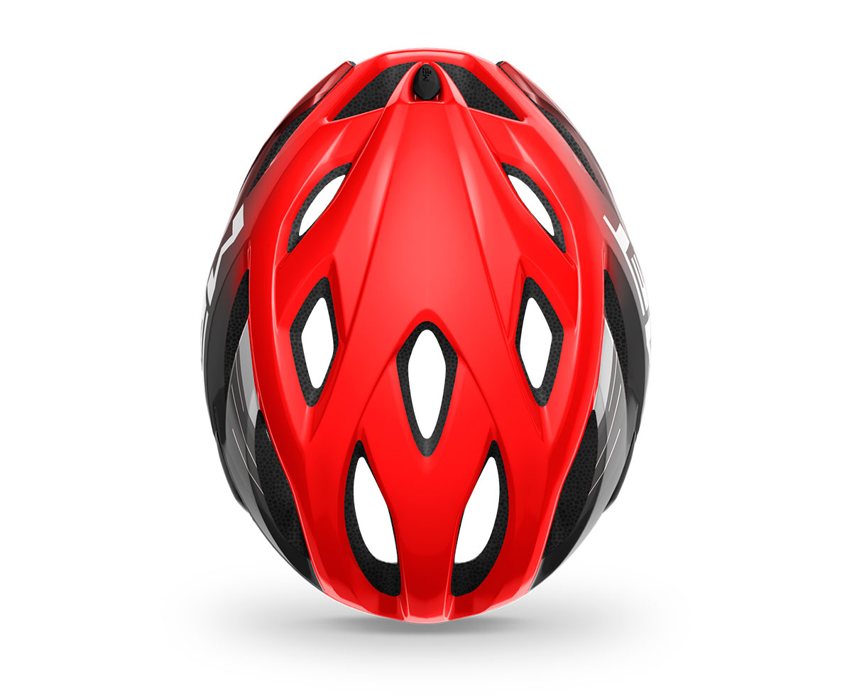 Шолом Met IDOLO CE розмір XL (60-64), red black glossy, червоно-чорний глянцевий фото 4