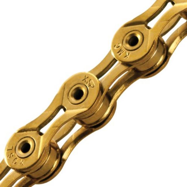 Ланцюг інд. 114 зв. 1 / 2x11 / 128 KMC X10EL-1 TI- gold фото 