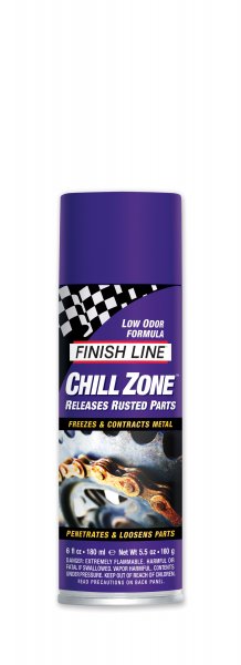 Фотографія Очищувач Finish Line Chill Zone для видалення іржі, розблокування залипших болтів, 177ml аерозоль 1 Очищувач Finish Line Chill Zone для видалення іржі, розблокування залипших болтів, 177ml аерозоль фото 1