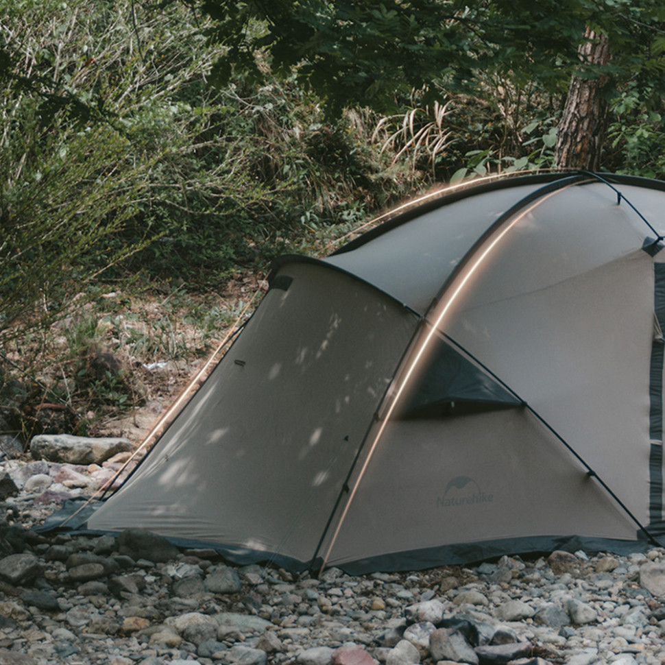 Палатка двухместная Naturehike Shandi CNK2300ZP017, серая фото 8