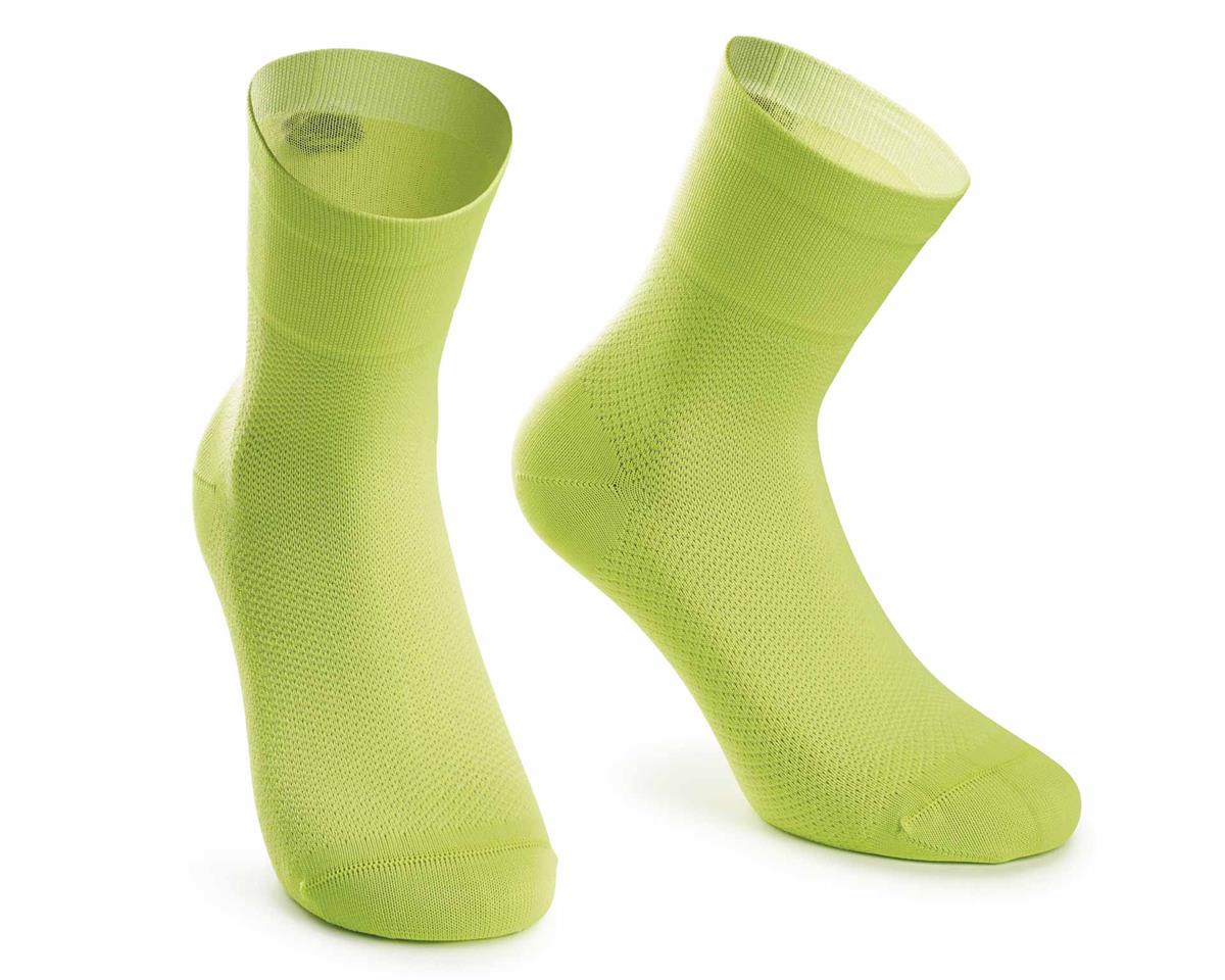 Носки ASSOS Mille GT Socks Visibility, зеленые, I/39-42 фото 