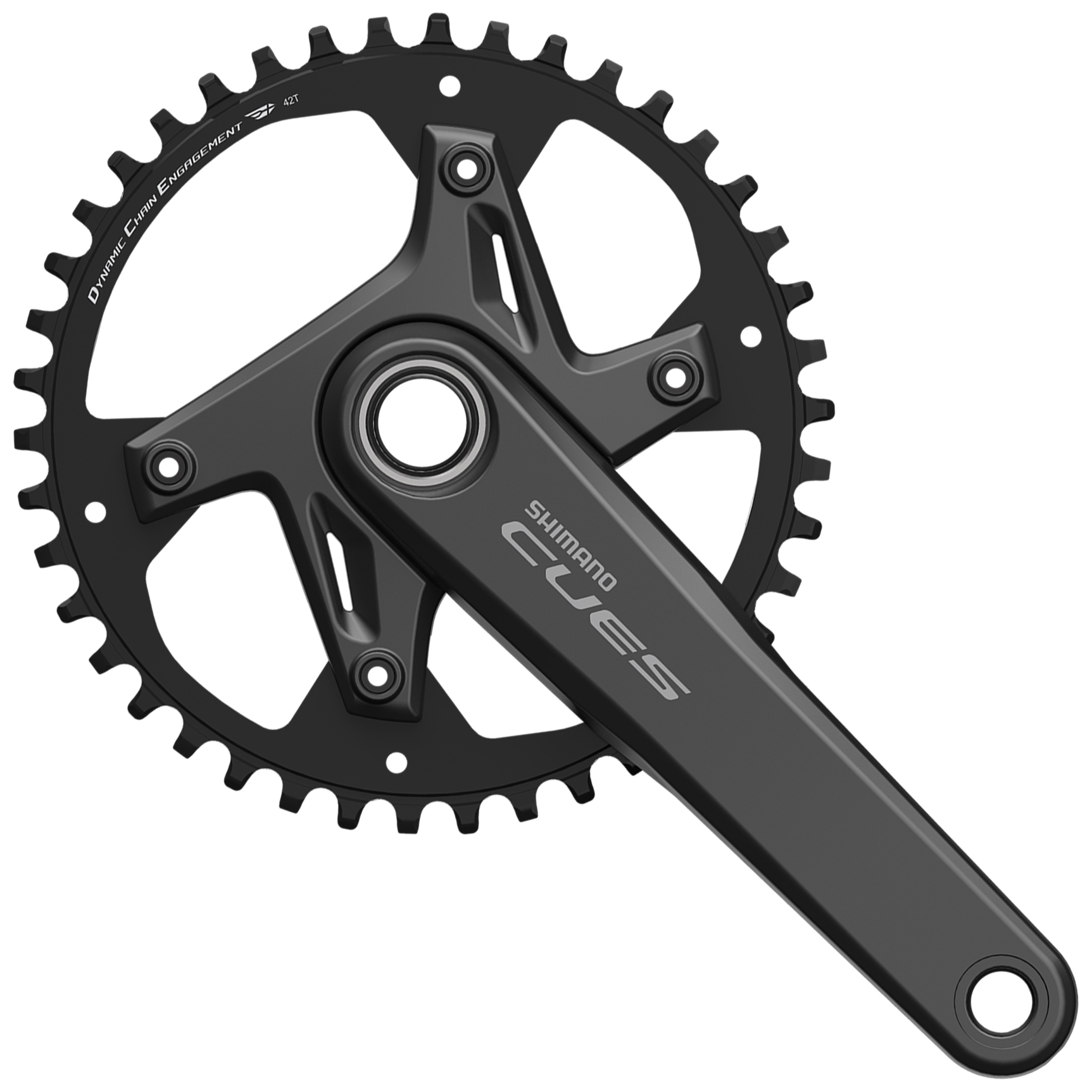 Шатуни Shimano FC-U6040-1 CUES, Hollowtech II, 170 мм, 1x9/10/11-ск., 40T фото 