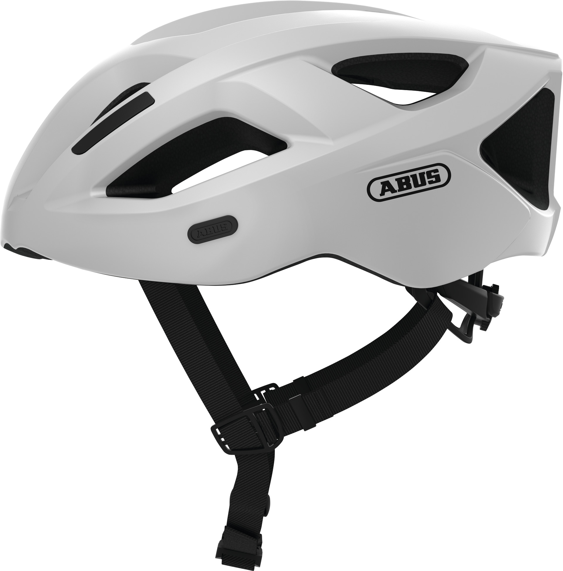 Шлем ABUS ADURO 2.1, размер L (58-62 см), Polar White, бело-черный