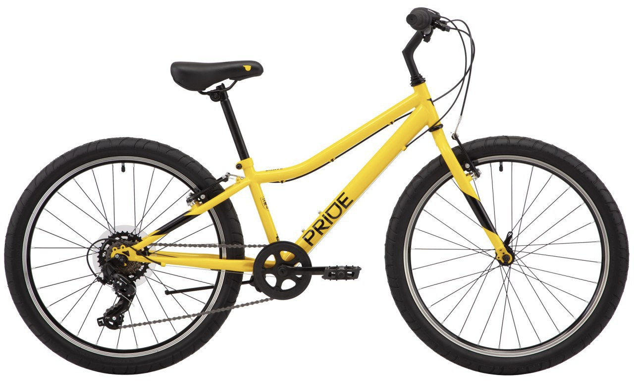 Велосипед 24" Pride BRAVE 4.1 жовтий A2 фото 