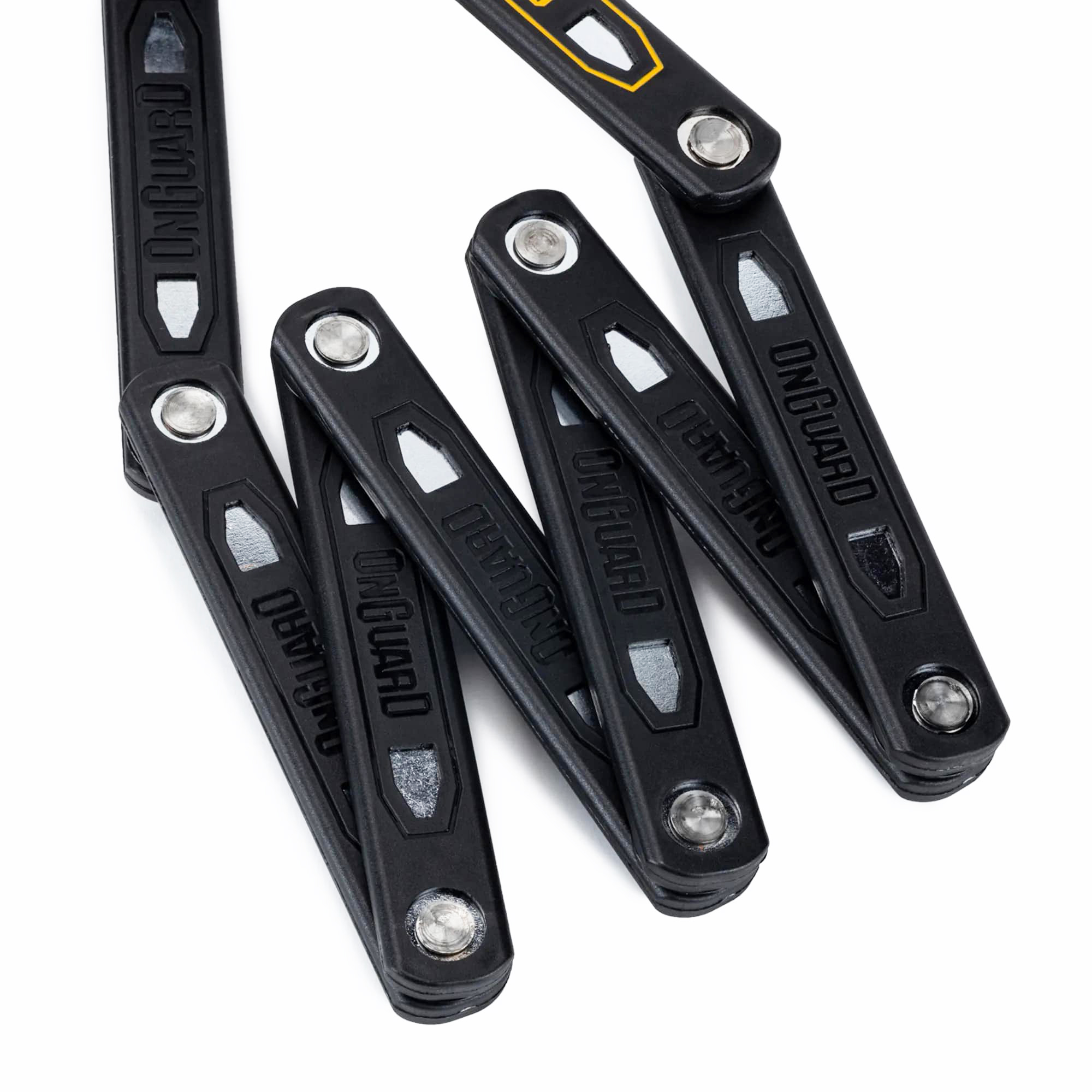 Замок складной Onguard K9 Heavy Duty, 112см, прорезиненный короб-держатель на раму, 5 ключей фото 3