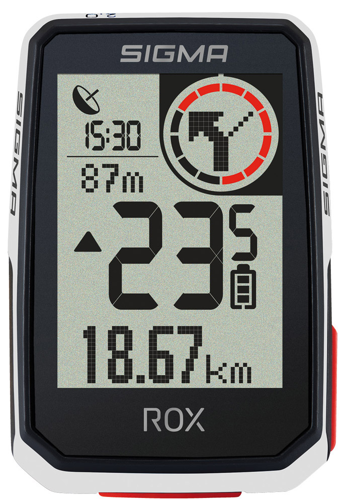 Велокомп`ютер Sigma Sport ROX 2.0 White Top Mount фото 