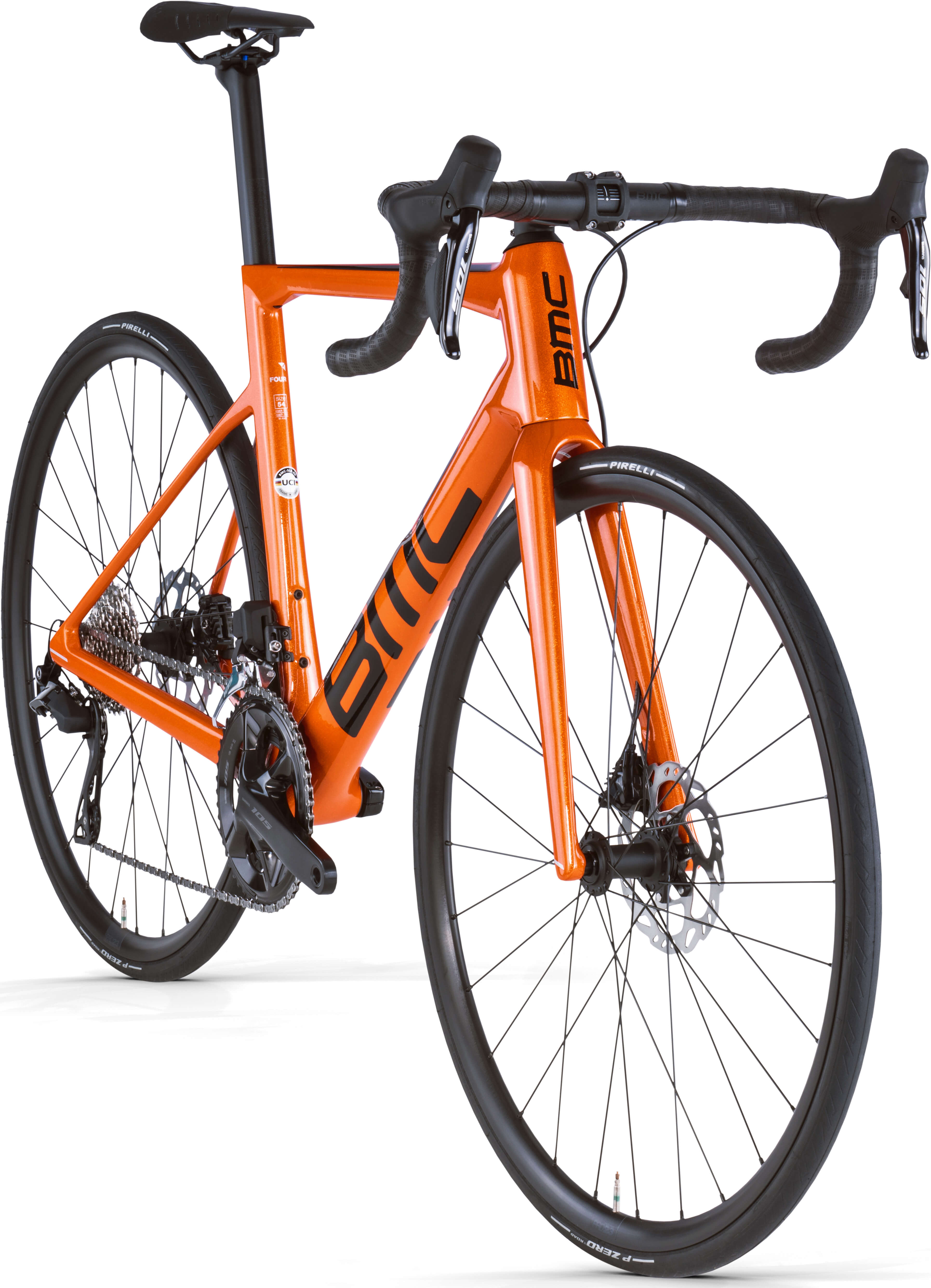 Велосипед 28" BMC TEAMMACHINE SLR FOUR рама - 56см ora blk sil A5 фото 2