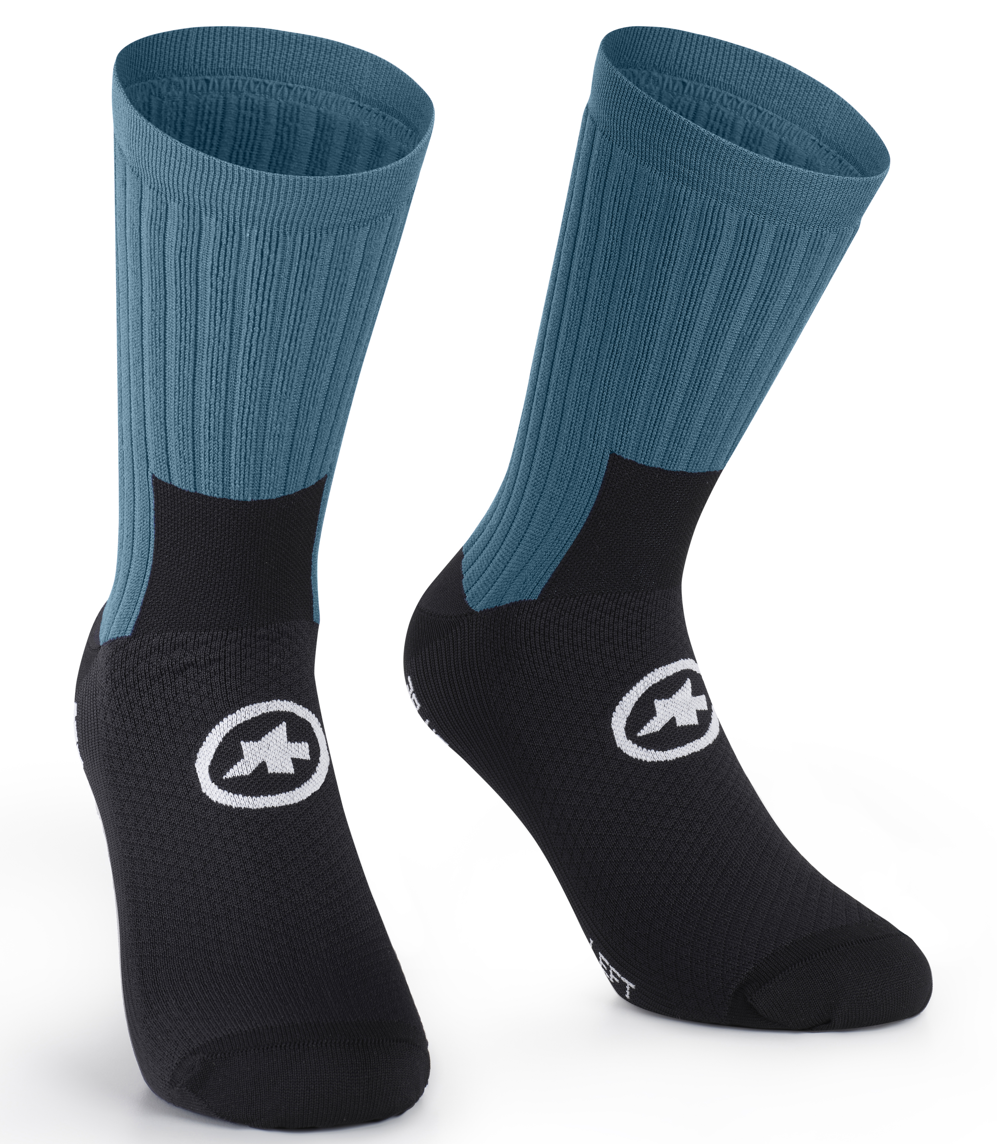 Носки ASSOS Trail Socks T3, мужские, черно-синие, I/39-42 фото 