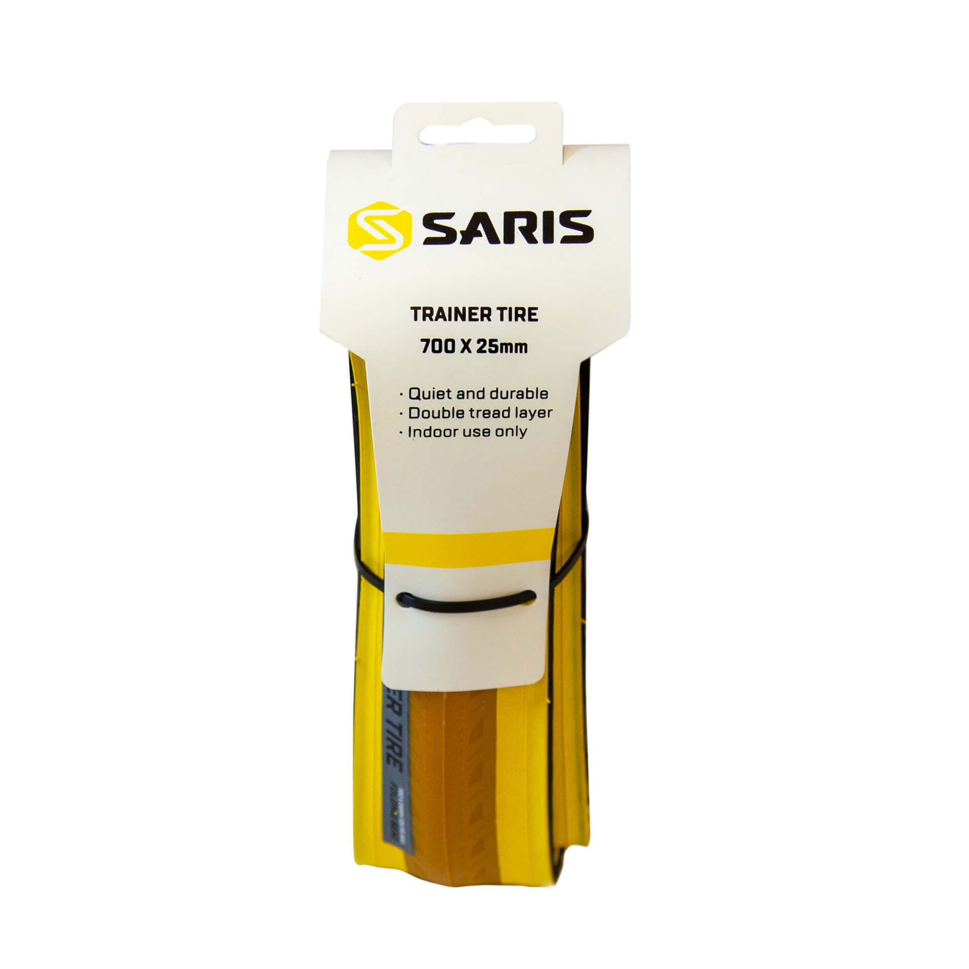 Покрышка Saris Trainer Tire для велостанка 700x25c, жёлтая фото 