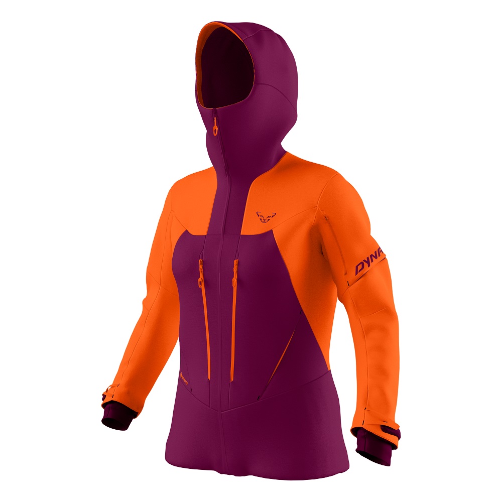 Куртка Dynafit FREE GTX W JKT 71351 6211 женская, размер XS, фиолетовая/оранжевая фото 