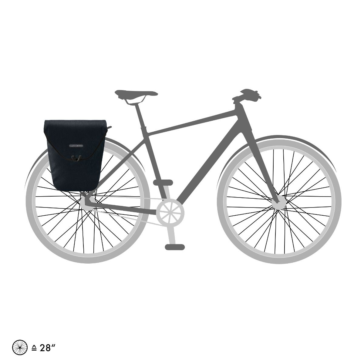 Гермосумка велосипедна Ortlieb Velo-Shopper QL2 ebony 18,5 л фото 5