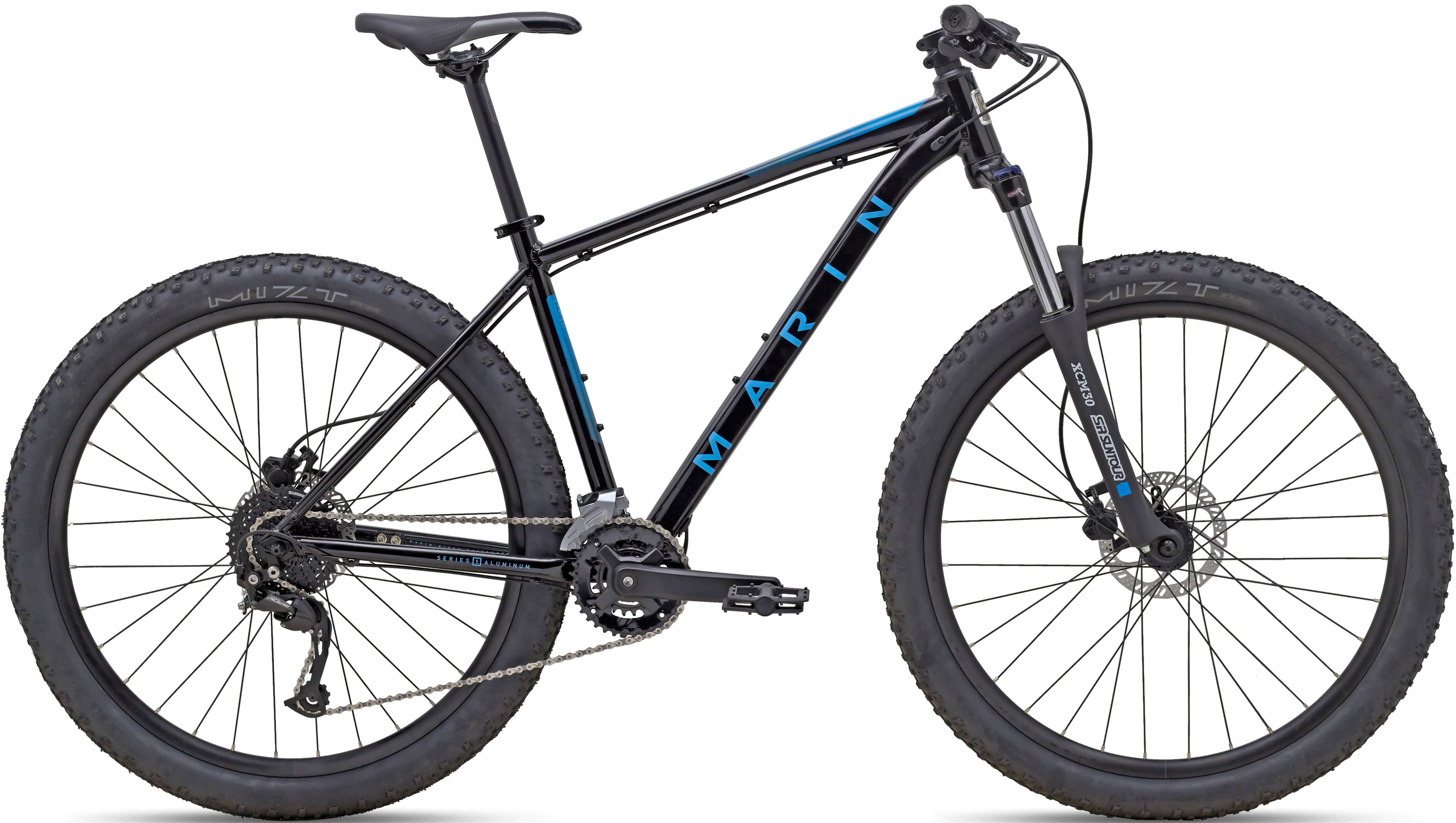 Велосипед 27,5" Marin ELDRIGE GRADE 1 рама - M 2022 черный с синим фото 