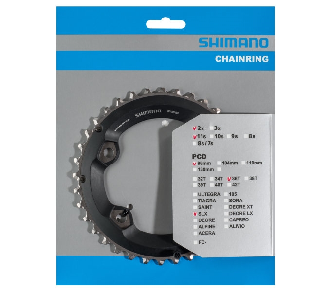 Звезда к шатуну Shimano FC-M7000-2, 36T, 2/11-ск., BC, для 36-26T фото 