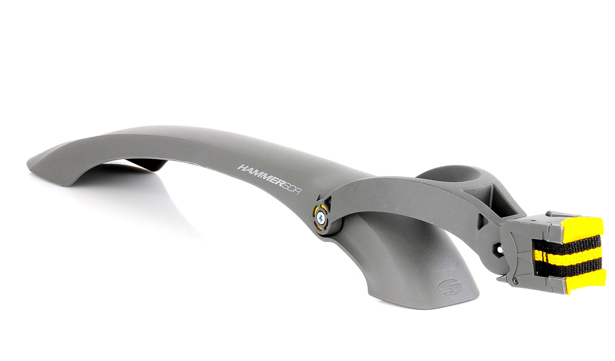 Крило задн. 24" -29" SIMPLA Hammer 2 SDR SPEEDstrap швидкознімне кріплення, титанове з жовтими вставками фото 2