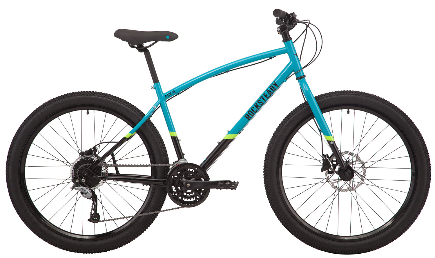 Велосипед 27,5" Pride ROCKSTEADY 7.2 рама - L блакитний/чорний 2019 фото 