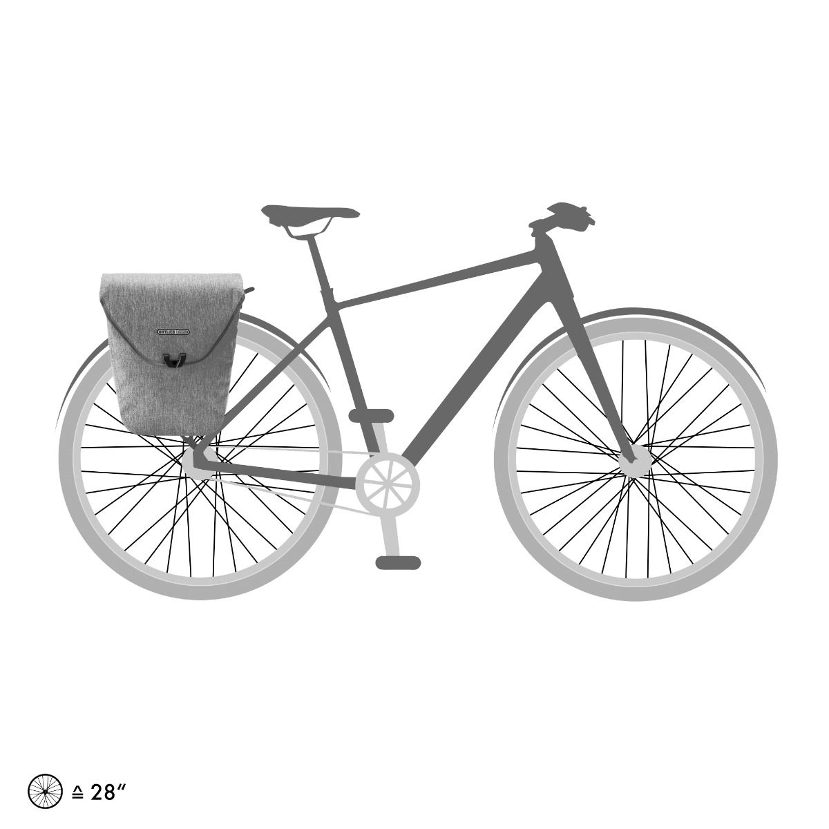 Гермосумка велосипедная Ortlieb Velo-Shopper QL2.1 cement 18,5 л фото 5