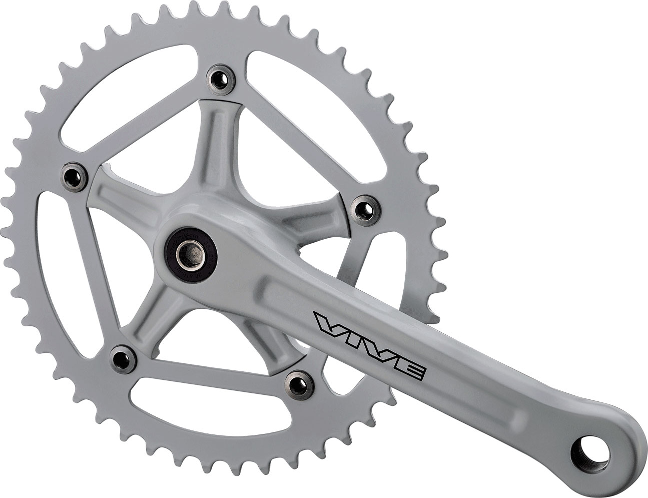 Комплект шатунів PROWHEEL VIVE-246T-3 46Tx170mm срібло фото 