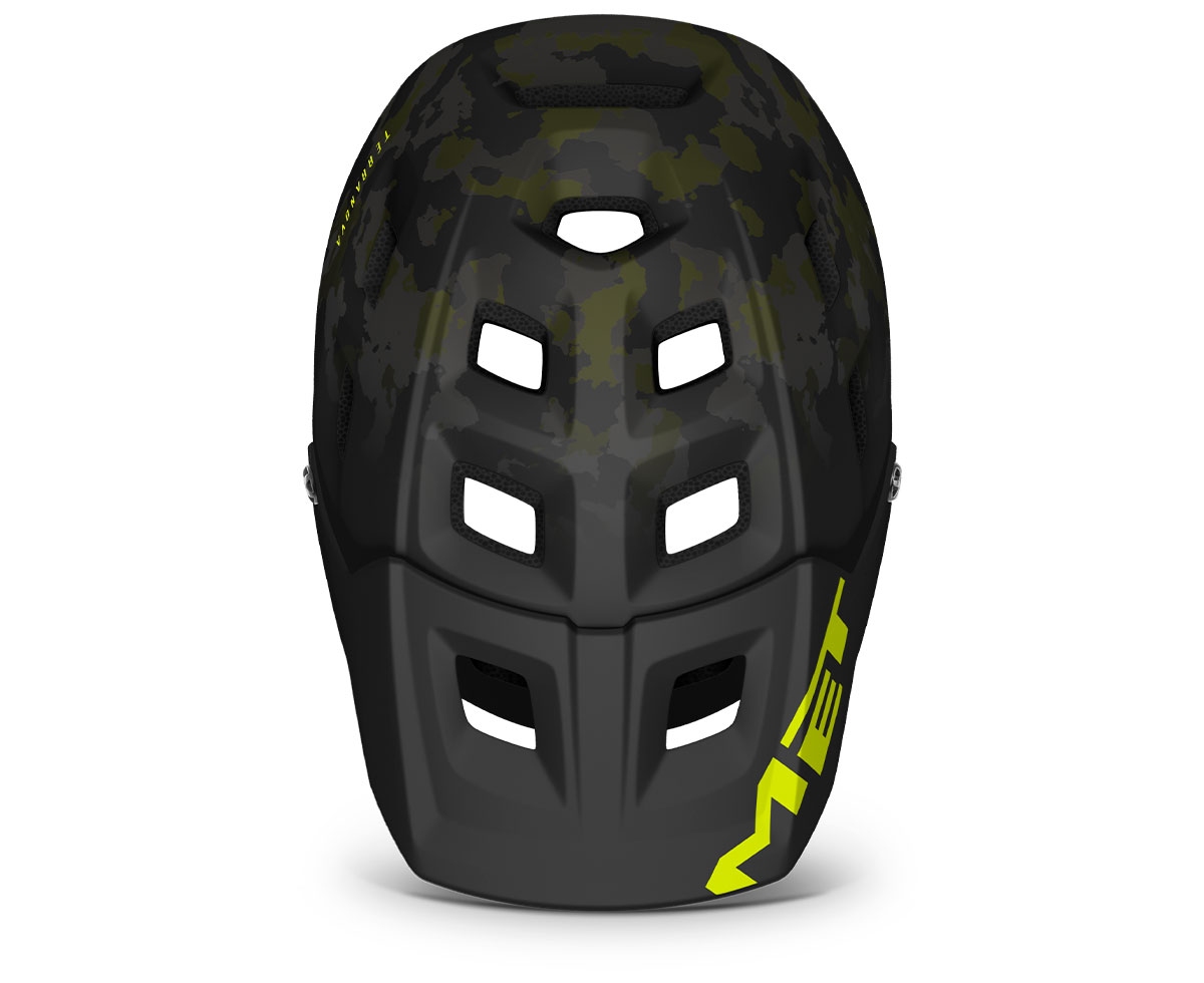 Шолом Met TERRANOVA MIPS CE розмір M (56-58), camo lime green matt, камуфляж зелений лайм матовий фото 4