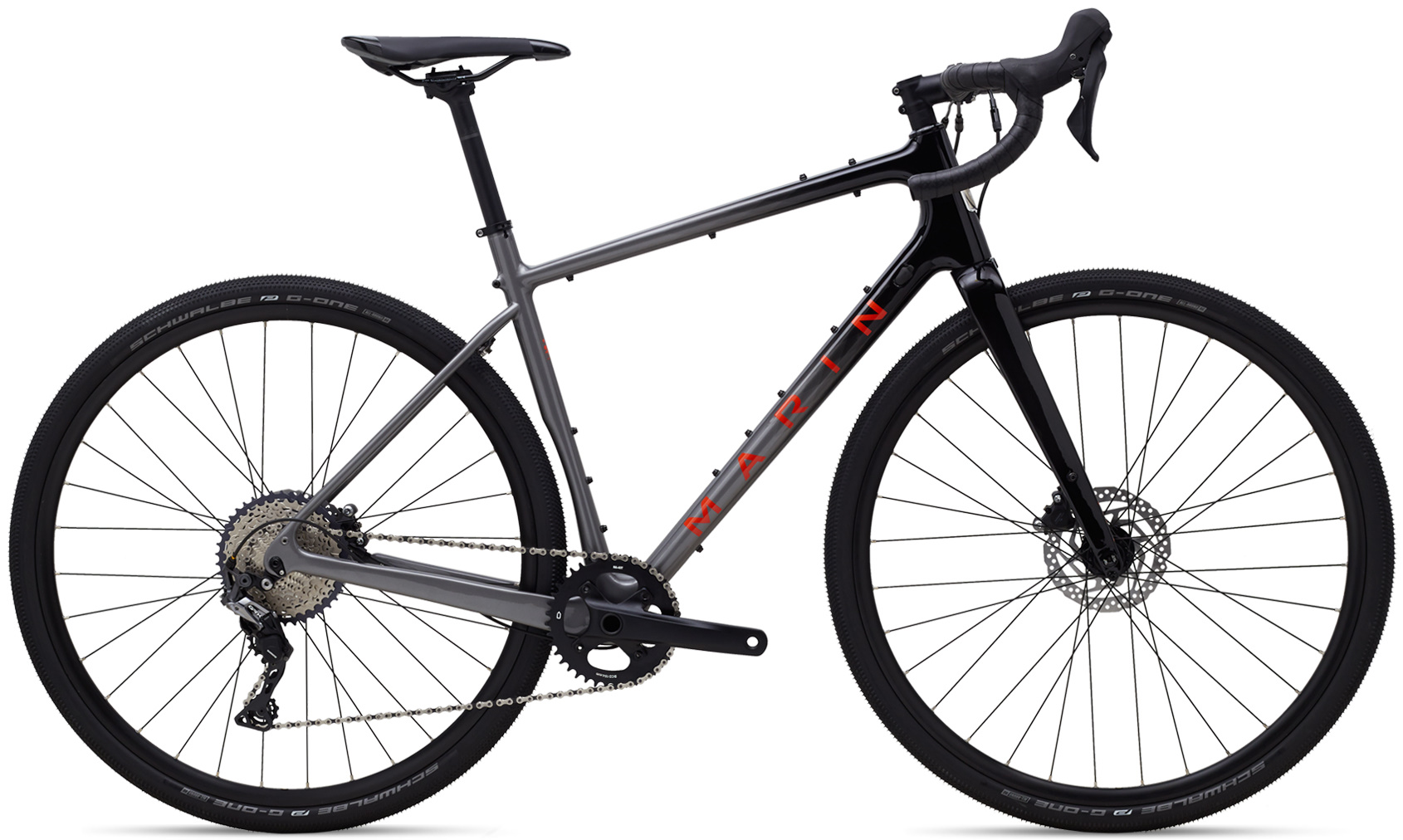 Велосипед 28" Marin HEADLANDS 1 рама - 58см Gloss Charcoal/Black/Roarange A2 фото 