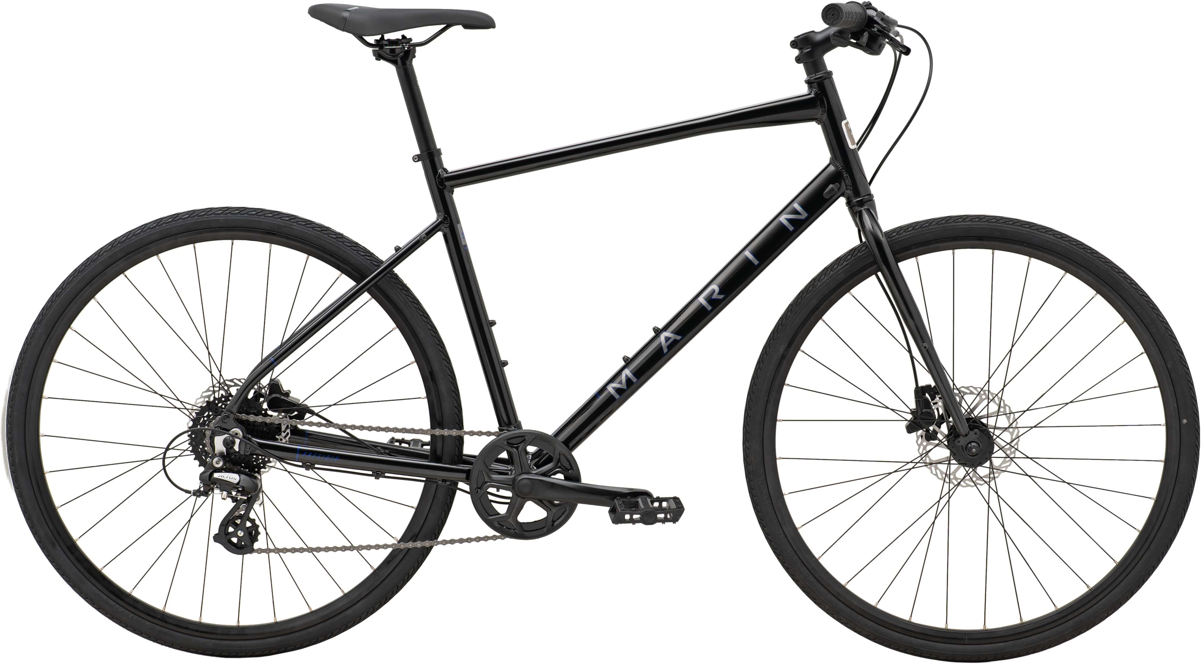 Велосипед 28" Marin Presidio 1 рама - M Gloss Metallic Black/Charcoal/Blue A5 фото 