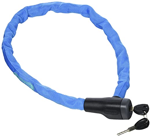 Замок ABUS Steel-O-Chain, цепь 5x75, 2 ключа, голубой, зеленый логотип фото 