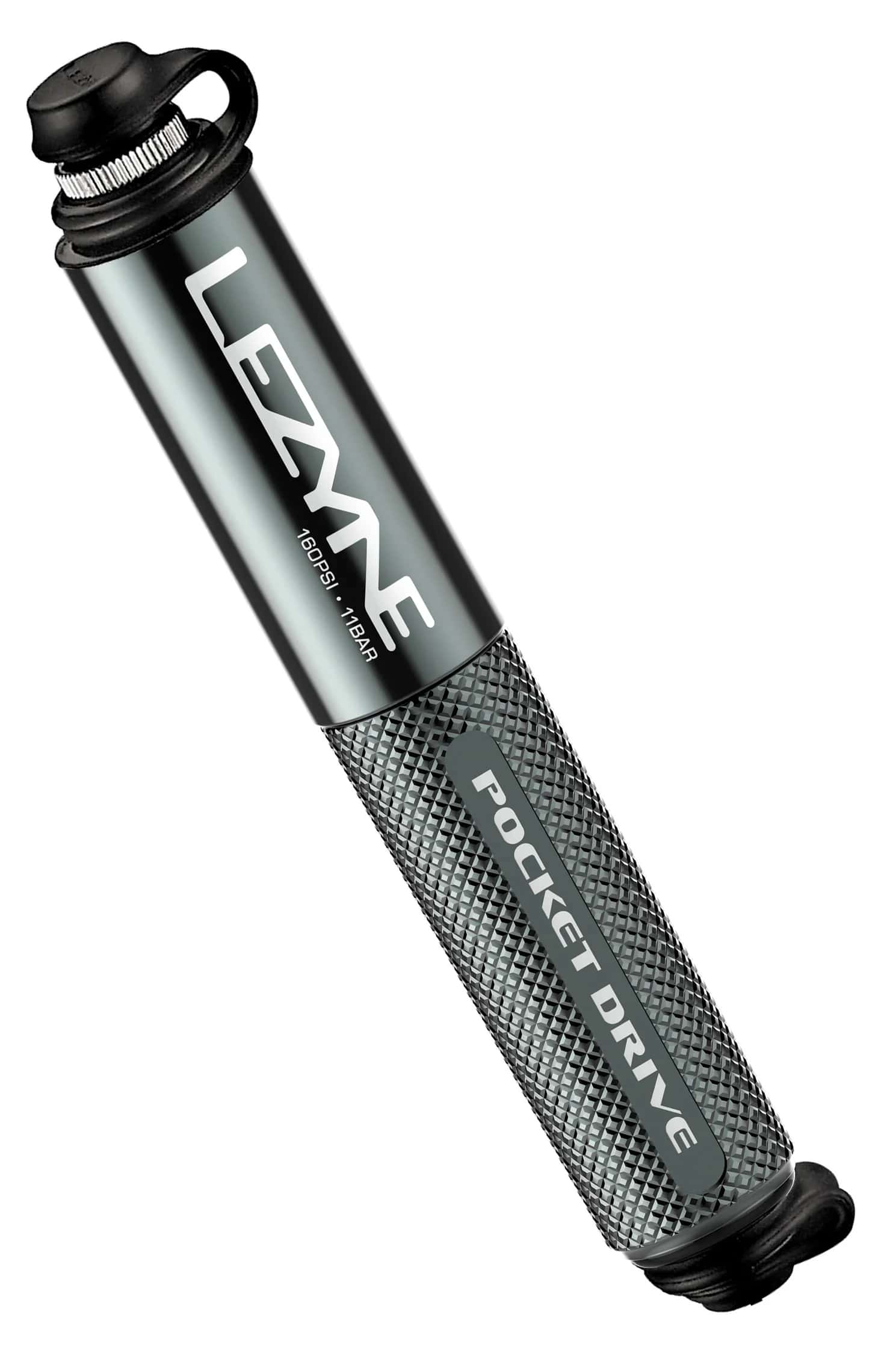 Мининасос Lezyne POCKET DRIVE HV, 90psi, серый фото 