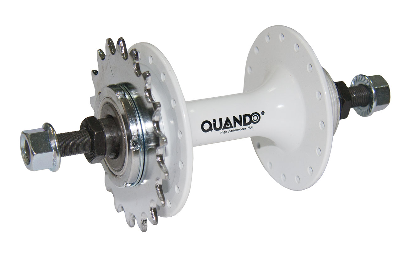 Втулка задн. Quando KT 32H дл. оси 170mm, 18T O.L.D=120mm для фикс белый фото 