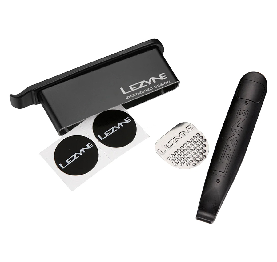Набор латок з бортувальними лопатками Lezyne LEVER KIT-FORGED ALLOYBOX, 6 шт, чорний фото 