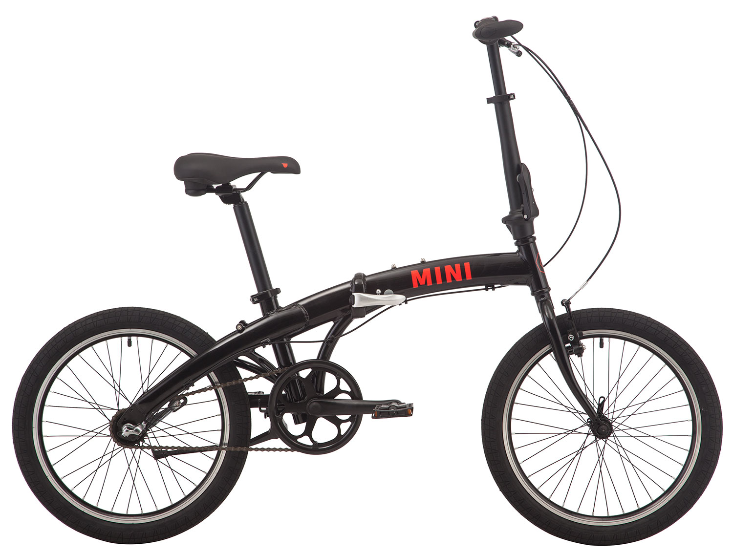 Велосипед 20" Pride MINI 3 2020 черный/ярко-красный фото 