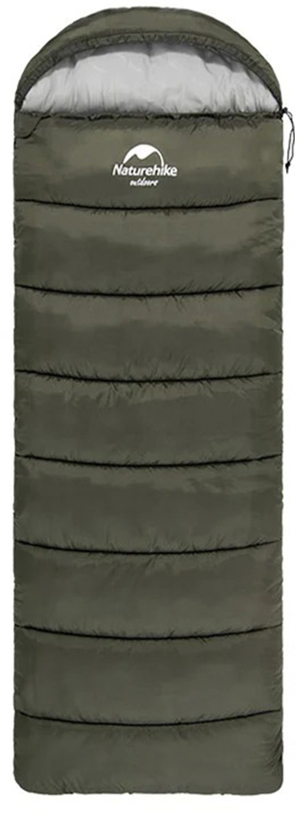 Спальный мешок Naturehike U150 NH20MSD07, левый, зеленый фото 